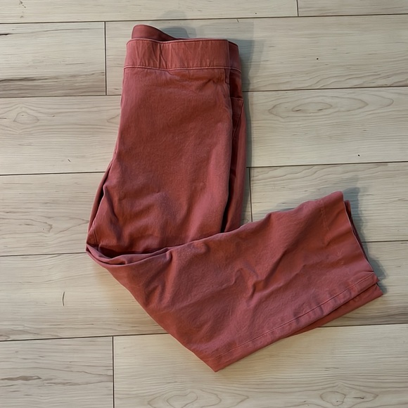 SPANX On-The-Go Ankle Slim Straight Pant (Medium/ Petite) Terracotta/ 24” inseam - Picture 8 of 8